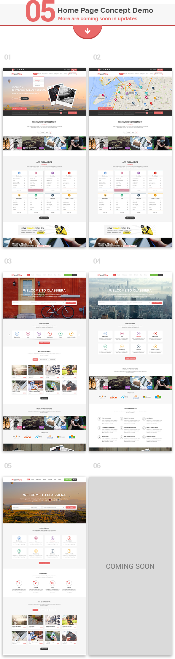 ClassiEra- Classified Ads PSD Template