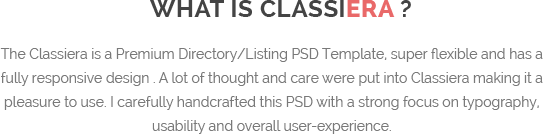 ClassiEra- Classified Ads PSD Template